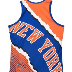 Apparel Mitchell & Ness T-Shirts & Tops-Jumbotron 2.0 Sublimated Tank New York Knicks
