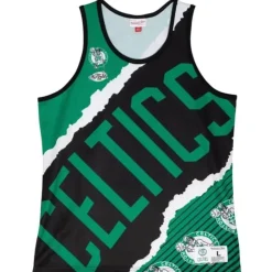 Apparel Mitchell & Ness T-Shirts & Tops-Jumbotron 2.0 Sublimated Tank Boston Celtics