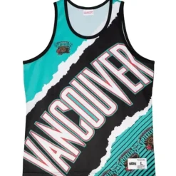 Apparel Mitchell & Ness T-Shirts & Tops-Jumbotron 2.0 Sublimated Tank Vancouver Grizzlies