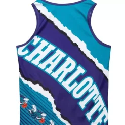 Apparel Mitchell & Ness T-Shirts & Tops-Jumbotron 2.0 Sublimated Tank Charlotte Hornets