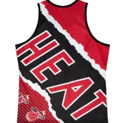 Apparel Mitchell & Ness T-Shirts & Tops-Jumbotron 2.0 Sublimated Tank Miami Heat