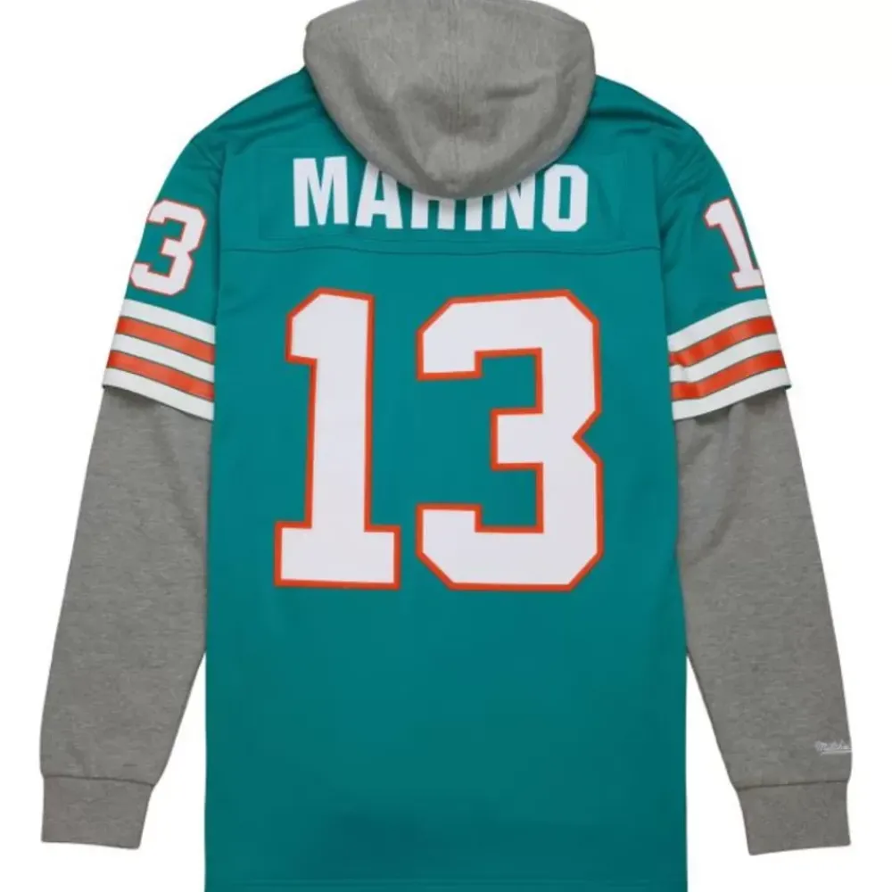 Jerseys Mitchell & Ness -Just Don Legacy Hoodie Jersey Miami Dolphins Dan Marino