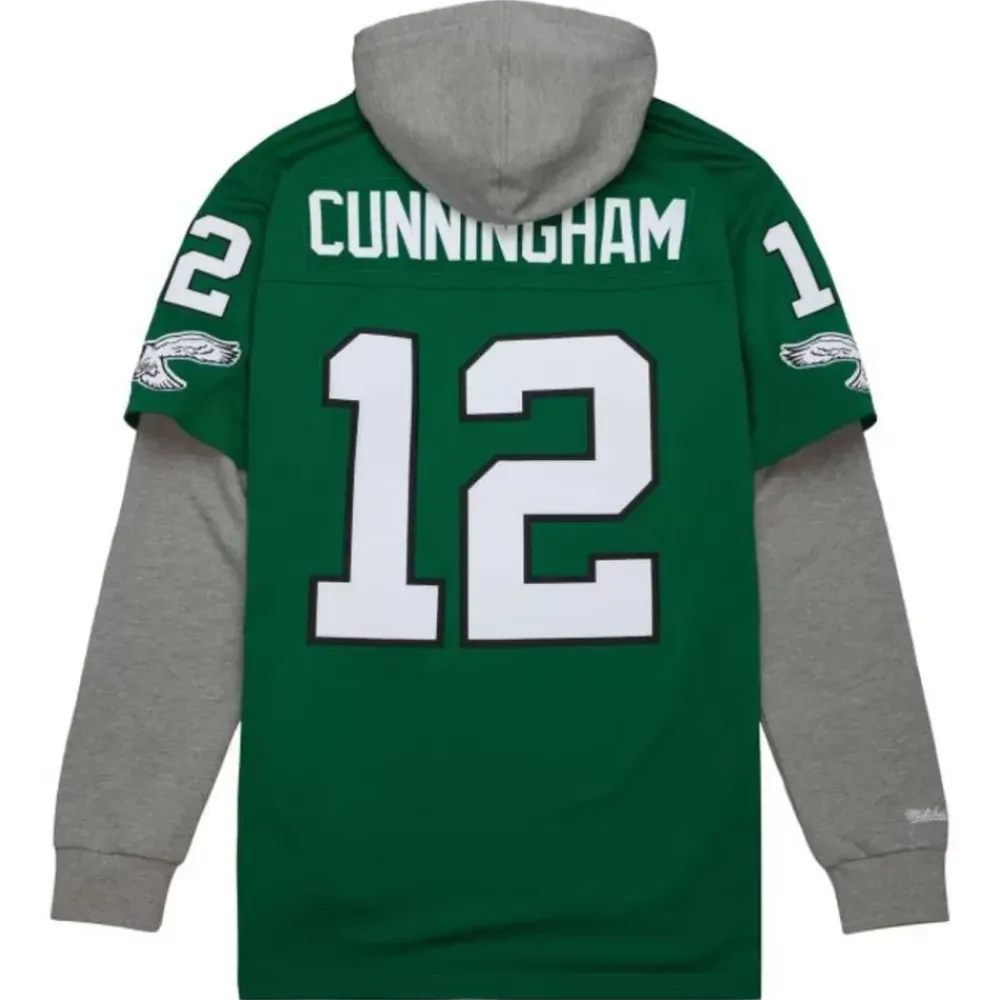 Jerseys Mitchell & Ness -Just Don Legacy Hoodie Jersey Philadelphia Eagles Randall Cunningham