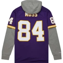 Jerseys Mitchell & Ness -Just Don Legacy Hoodie Jersey Minnesota Vikings Randy Moss