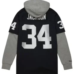 Jerseys Mitchell & Ness -Just Don Legacy Hoodie Jersey Los Angeles Raiders Bo Jackson