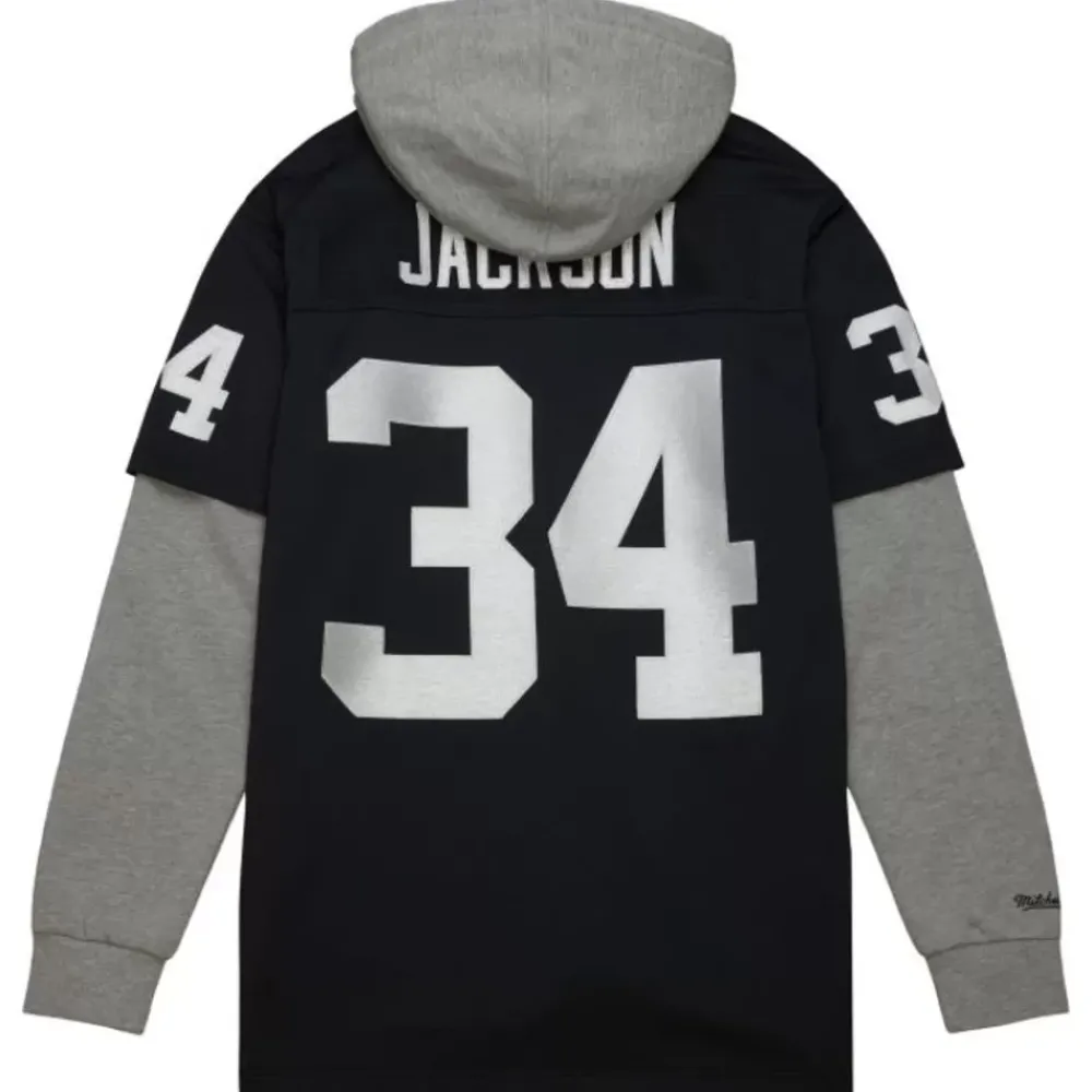 Jerseys Mitchell & Ness -Just Don Legacy Hoodie Jersey Los Angeles Raiders Bo Jackson