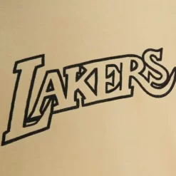 Apparel Mitchell & Ness Hoodies & Sweatshirts-Khaki Black Hoodie Los Angeles Lakers