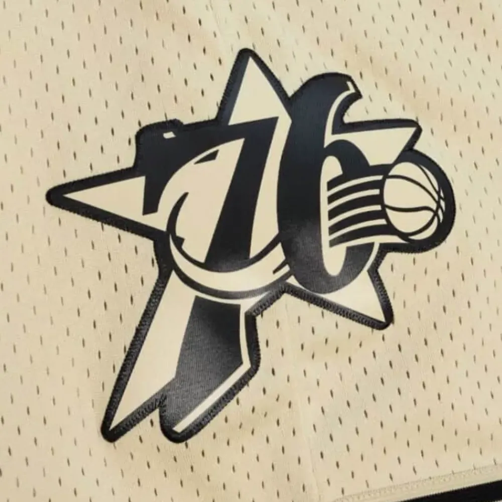 Apparel Mitchell & Ness Shorts-Khaki Black Swingman Philadelphia 76Ers 2000-01 Shorts