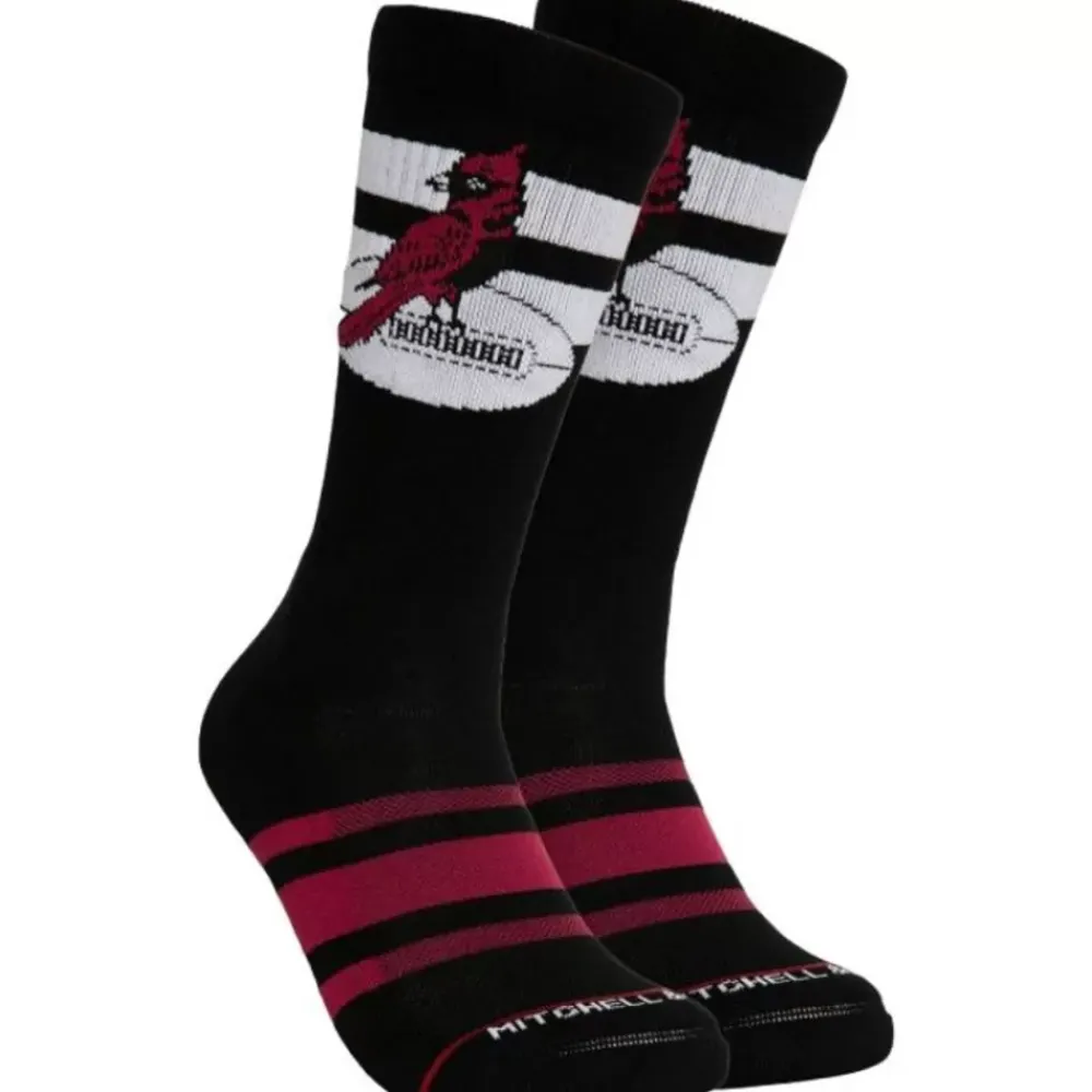 Apparel Mitchell & Ness Accessories-Lateral Crew Socks Arizona Cardinals