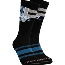 Apparel Mitchell & Ness Accessories-Lateral Crew Socks Detroit Lions