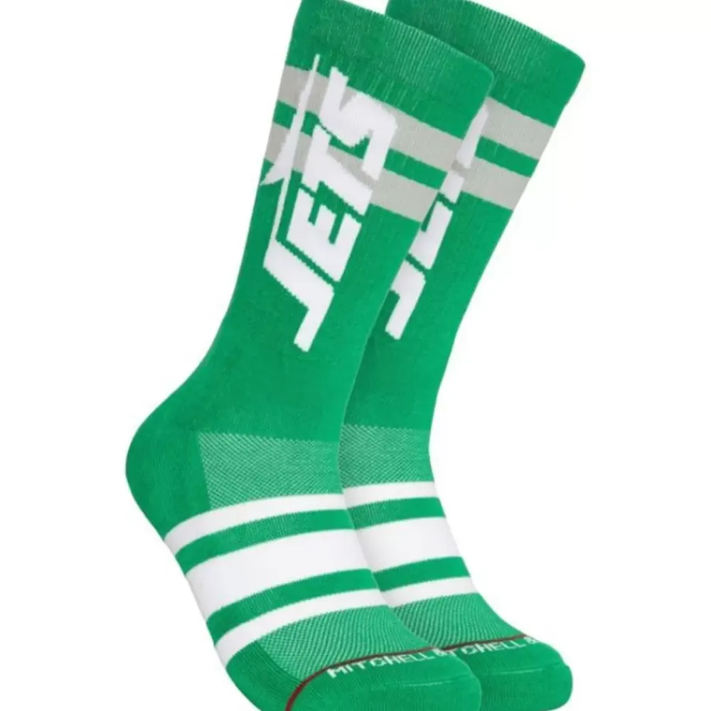 Apparel Mitchell & Ness Accessories-Lateral Crew Socks New York Jets