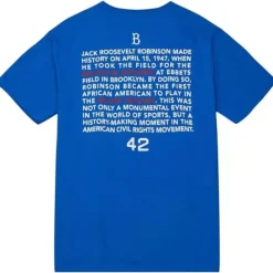 Apparel Mitchell & Ness T-Shirts & Tops-Legend Portrait Tee Brooklyn Dodgers Jackie Robinson