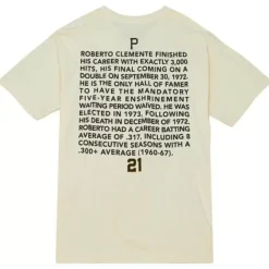 Apparel Mitchell & Ness T-Shirts & Tops-Legend Portrait Tee Pittsburgh Pirates Roberto Clemente