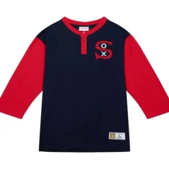 Apparel Mitchell & Ness T-Shirts & Tops-Legendary Slub Henley Chicago White Sox