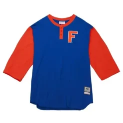 Apparel Mitchell & Ness T-Shirts & Tops-Legendary Slub Henley University Of Florida