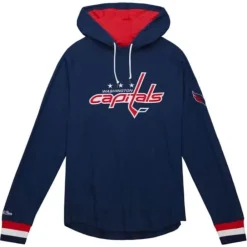Apparel Mitchell & Ness Hoodies & Sweatshirts-Legendary Slub Long Sleeve Hoodie Washington Capitals
