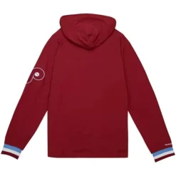 Apparel Mitchell & Ness T-Shirts & Tops-Legendary Slub Long Sleeve Hoodie Philadelphia Phillies