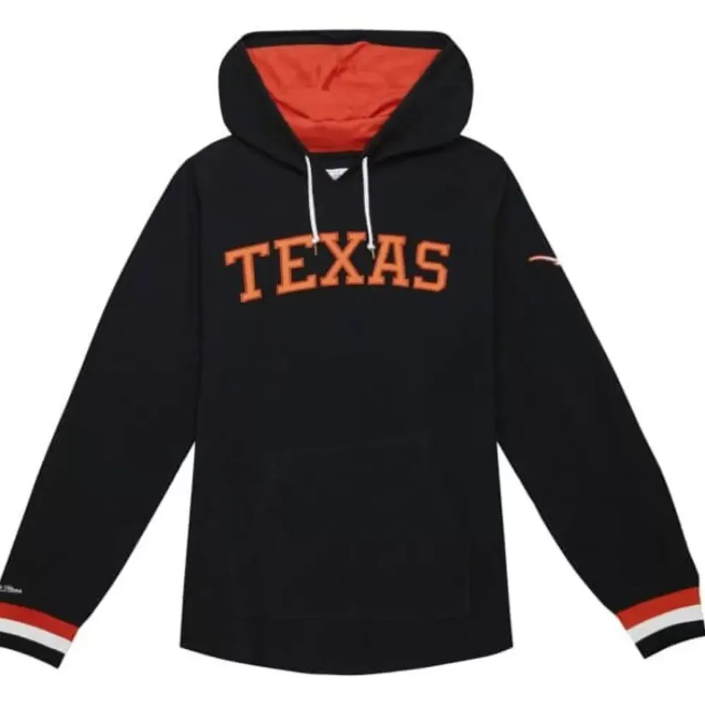 Apparel Mitchell & Ness T-Shirts & Tops-Legendary Slub Long Sleeve Hoodie University Of Texas At Austin