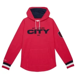 Apparel Mitchell & Ness T-Shirts & Tops-Legendary Slub Long Sleeve Hoodie St. Louis City Sc