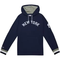 Apparel Mitchell & Ness T-Shirts & Tops-Legendary Slub Long Sleeve Hoodie New York Yankees