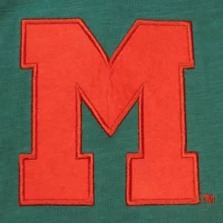 Apparel Mitchell & Ness T-Shirts & Tops-Legendary Slub Long Sleeve Hoodie University Of Miami