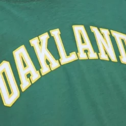 Apparel Mitchell & Ness T-Shirts & Tops-Legendary Slub Long Sleeve Hoodie Oakland Athletics