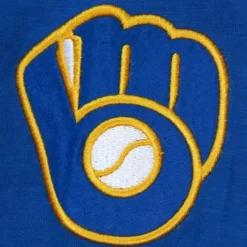 Apparel Mitchell & Ness T-Shirts & Tops-Legendary Slub Long Sleeve Hoodie Milwaukee Brewers