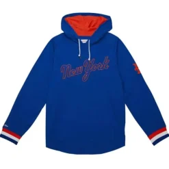Apparel Mitchell & Ness T-Shirts & Tops-Legendary Slub Long Sleeve Hoodie New York Mets