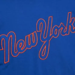 Apparel Mitchell & Ness T-Shirts & Tops-Legendary Slub Long Sleeve Hoodie New York Mets