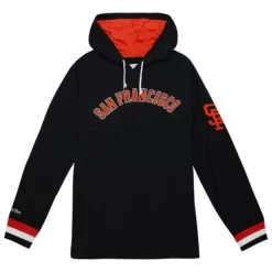 Apparel Mitchell & Ness T-Shirts & Tops-Legendary Slub Long Sleeve Hoodie San Francisco Giants