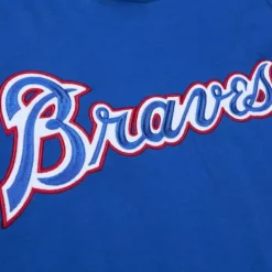Apparel Mitchell & Ness T-Shirts & Tops-Legendary Slub Long Sleeve Hoodie Atlanta Braves