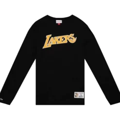 Apparel Mitchell & Ness T-Shirts & Tops-Legendary Slub Longsleeve Los Angeles Lakers