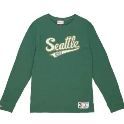 Apparel Mitchell & Ness T-Shirts & Tops-Legendary Slub Longsleeve Seattle Supersonics