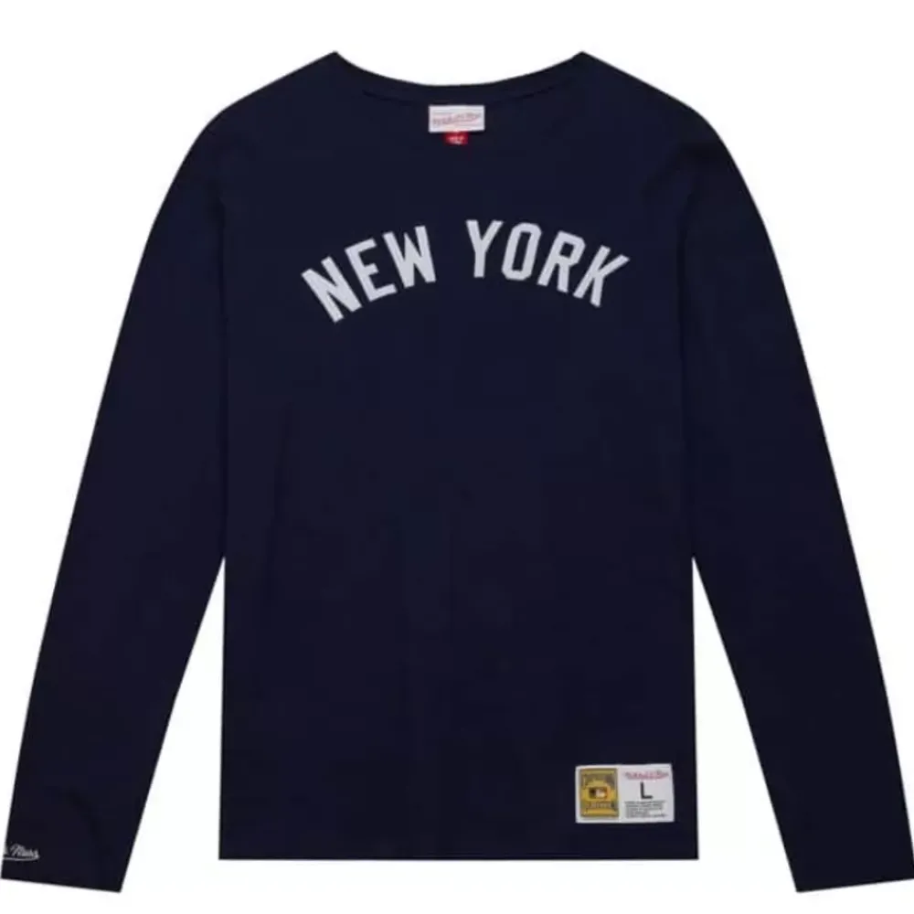 Apparel Mitchell & Ness T-Shirts & Tops-Legendary Slub Longsleeve New York Yankees