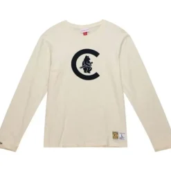 Apparel Mitchell & Ness T-Shirts & Tops-Legendary Slub Longsleeve Chicago Cubs