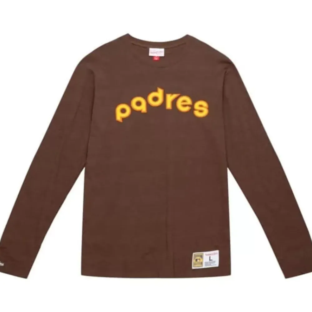 Apparel Mitchell & Ness T-Shirts & Tops-Legendary Slub Longsleeve San Diego Padres