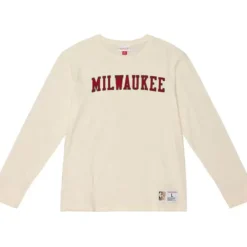 Apparel Mitchell & Ness T-Shirts & Tops-Legendary Slub Longsleeve Milwaukee Bucks