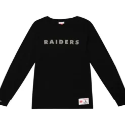 Apparel Mitchell & Ness T-Shirts & Tops-Legendary Slub Longsleeve Oakland Raiders