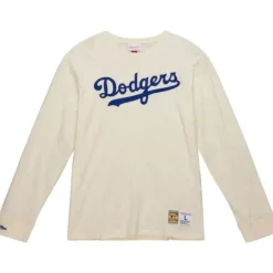 Apparel Mitchell & Ness T-Shirts & Tops-Legendary Slub Longsleeve Los Angeles Dodgers