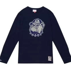 Apparel Mitchell & Ness T-Shirts & Tops-Legendary Slub Longsleeve Georgetown University