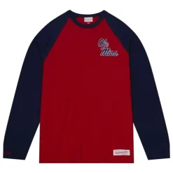 Apparel Mitchell & Ness T-Shirts & Tops-Legendary Slub Ls Tee University Of Mississippi