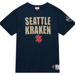 Apparel Mitchell & Ness T-Shirts & Tops-Legendary Slub Ss Tee Current Logo Seattle Kraken