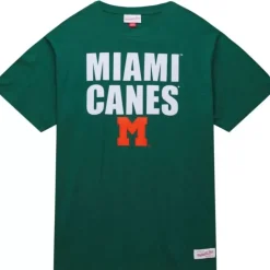 Apparel Mitchell & Ness T-Shirts & Tops-Legendary Slub S/S Tee University Of Miami