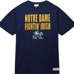 Apparel Mitchell & Ness T-Shirts & Tops-Legendary Slub Ss Tee University Of Notre Dame