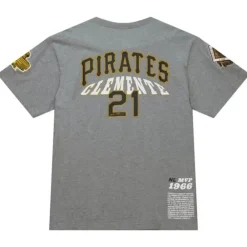 Apparel Mitchell & Ness T-Shirts & Tops-Legends S/S Tee Pittsburgh Pirates Roberto Clemente