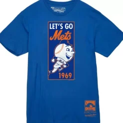 Apparel Mitchell & Ness T-Shirts & Tops-Let'S Go Mets Tee New York Mets