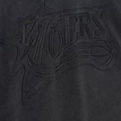 Apparel Mitchell & Ness Hoodies & Sweatshirts-Lightweight Fleece S/S Fleece Hoody Philadelphia 76Ers