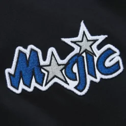 Apparel Mitchell & Ness Jackets & Outerwear-Lightweight Satin Bomber Vintage Logo Orlando Magic