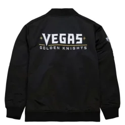 Apparel Mitchell & Ness Jackets & Outerwear-Lightweight Satin Bomber Current Logo Vegas Golden Knights