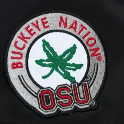 Apparel Mitchell & Ness Jackets & Outerwear-Lightweight Satin Bomber Current Logo Ohio State